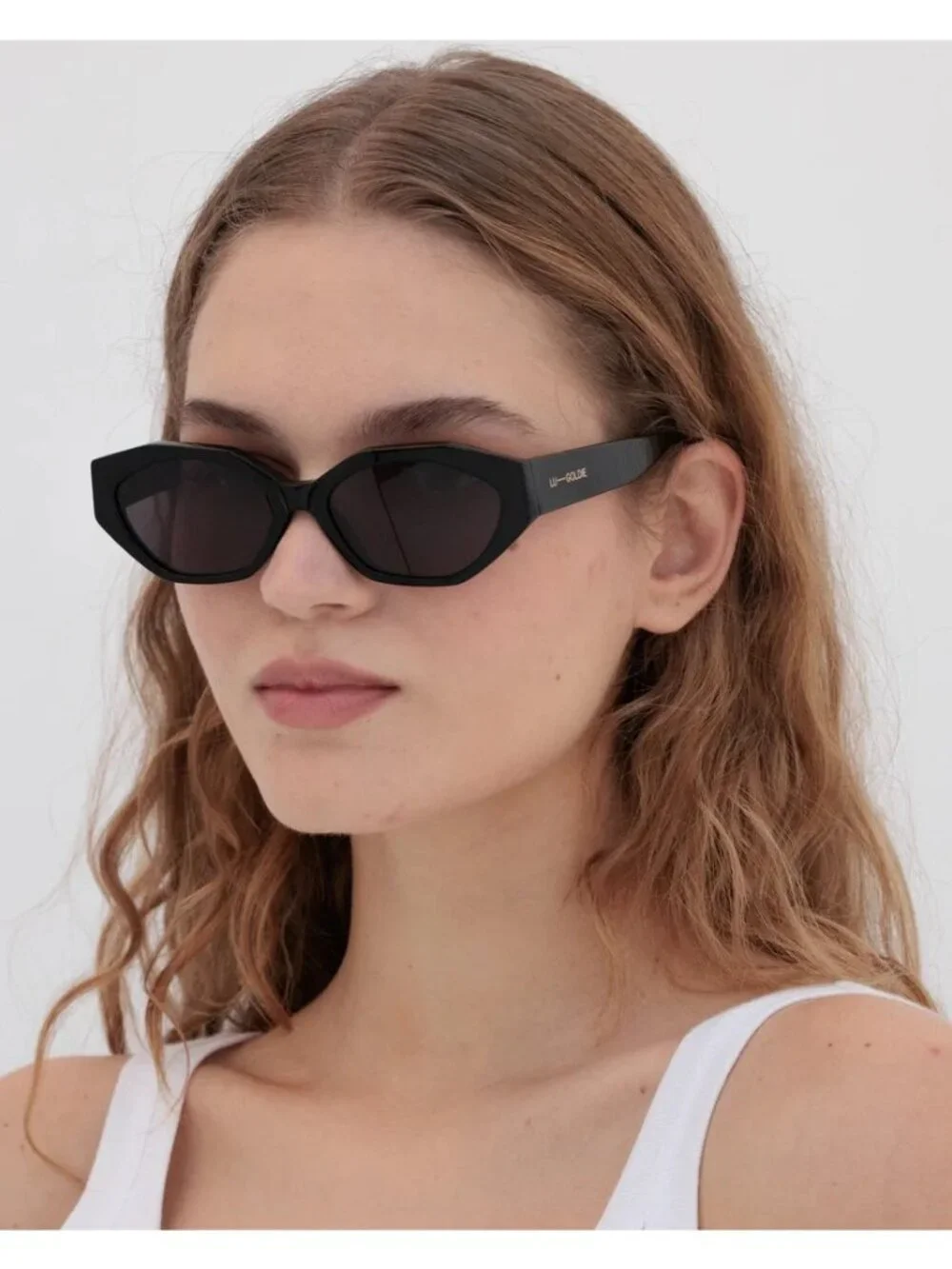 Lu Goldie Eliana Sunglasses in Black New Womens Sunnies